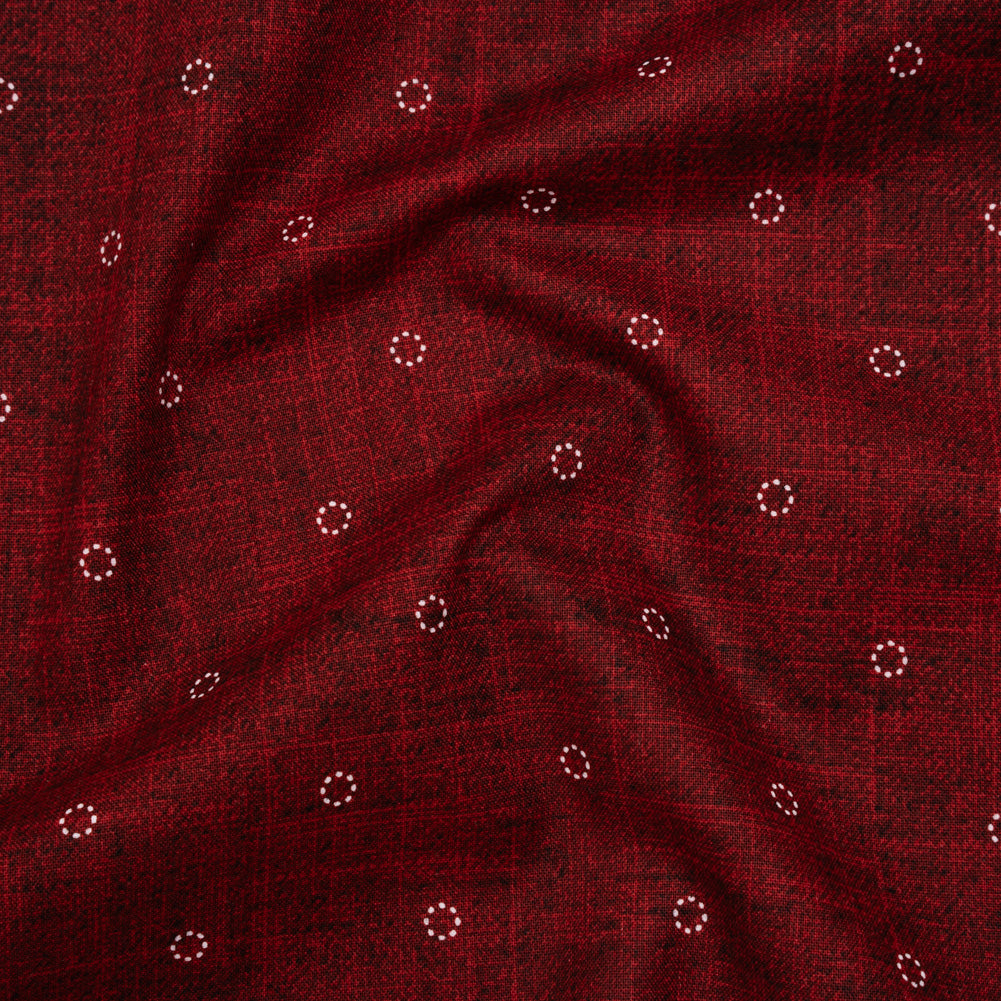 Printed Quilting Cotton by Ghazal Razavi for FIGO Studio - Wine Stitches Circles - Stash Collection - Joann Fabrics