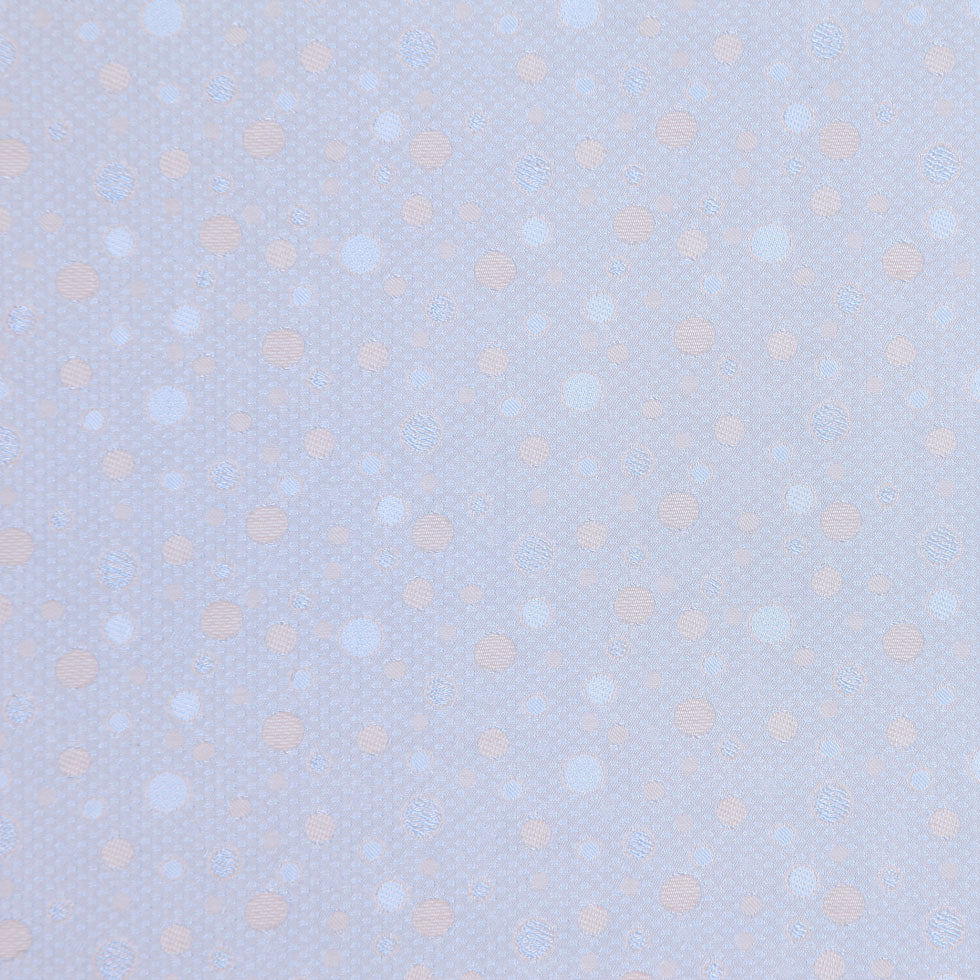 Italian Light Aqua and Beige Dotted Cotton-Viscose Jacquard - Joann Fabrics