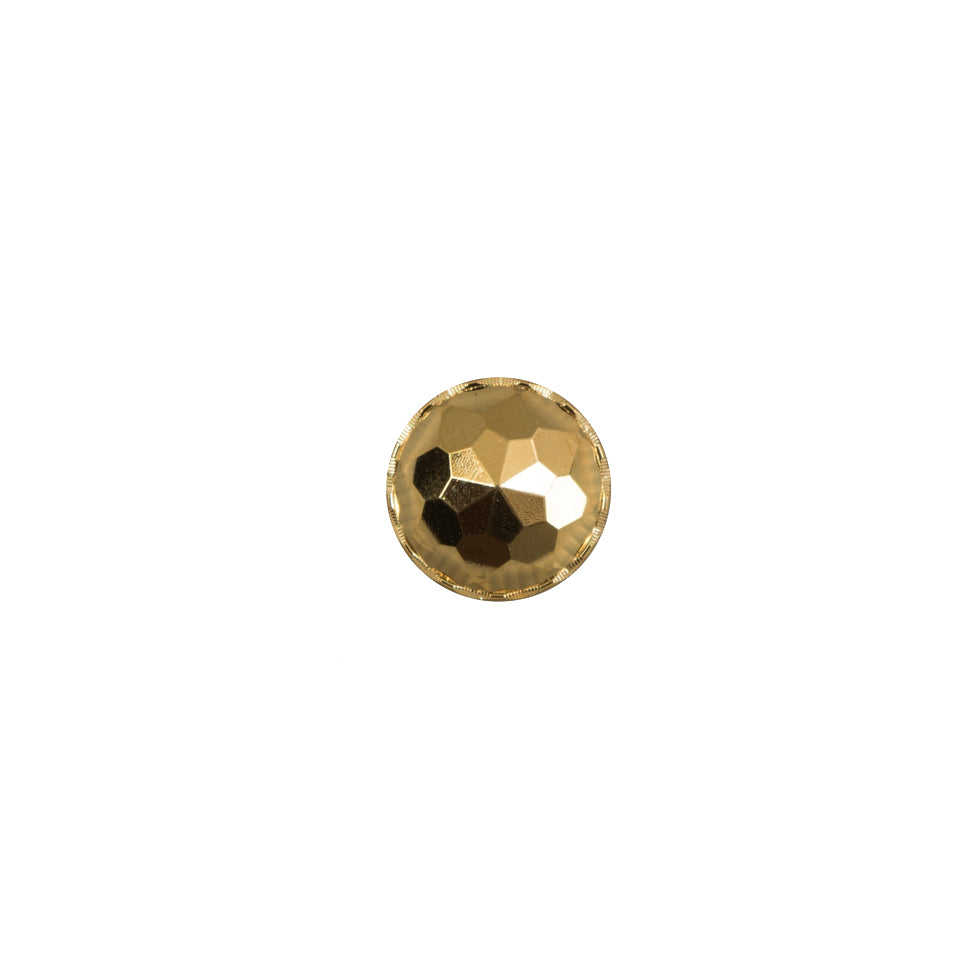 Italian Gold Plated Bevel-Cut Button - 14L/9mm - Joann Fabrics