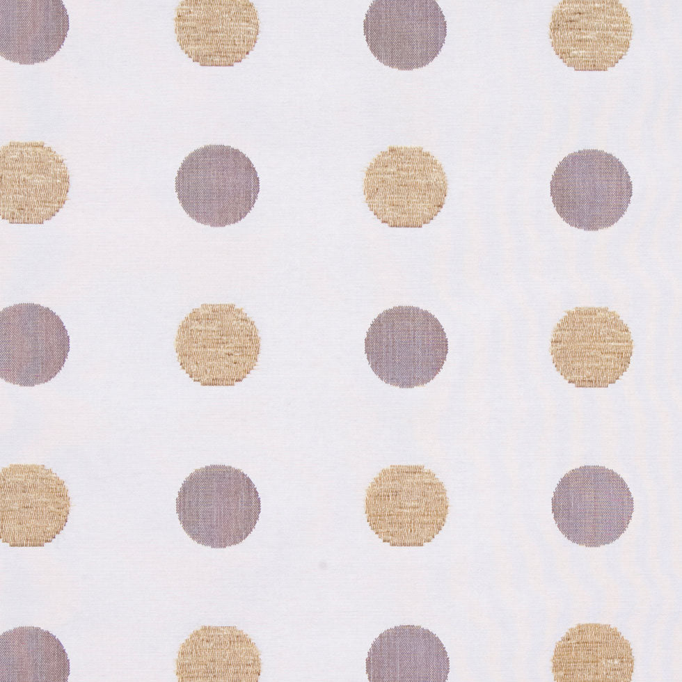 Cream/Antique Gold/Iridescent Brown Polka Dots Chenille - Joann Fabrics