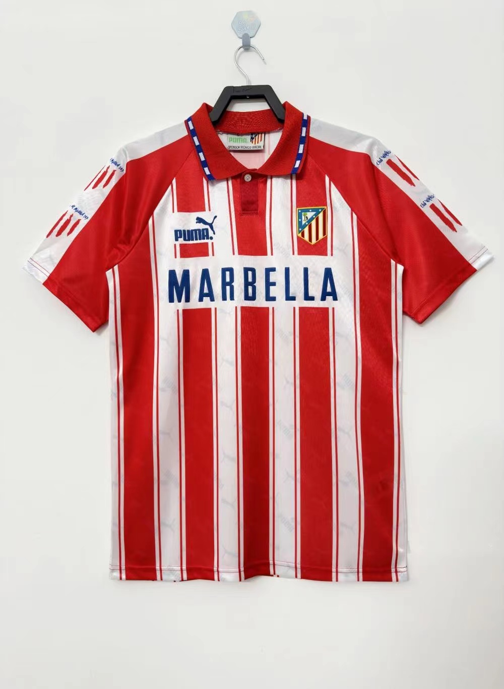 1994/1995 Retro Atletico Madrid Home Soccer Jersey 1:1 Thai Quality