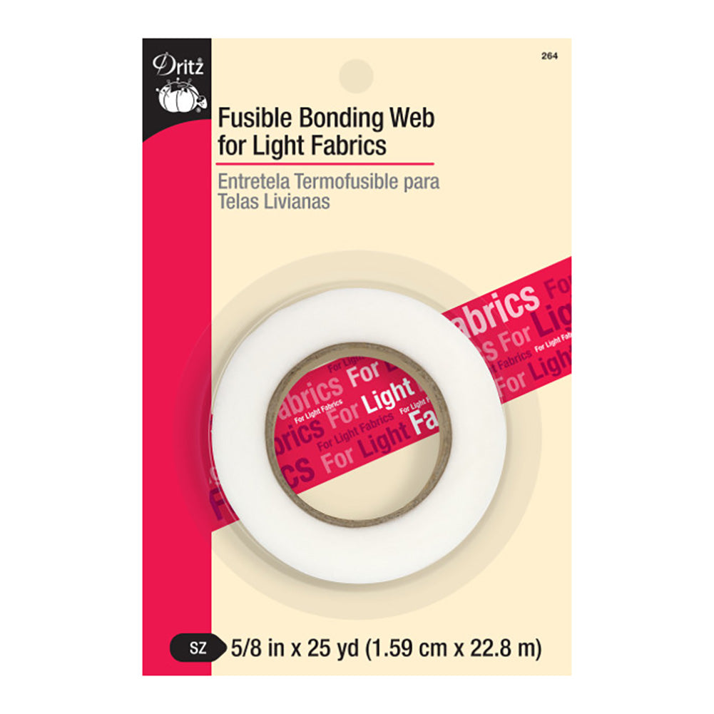 Dritz Fusible Bonding Web for Light Fabrics - 0.625