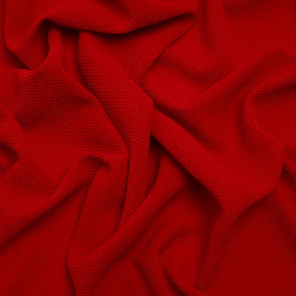 Stretch Polyester Crepe - Salsa Red - Designer Deadstock - Joann Fabrics