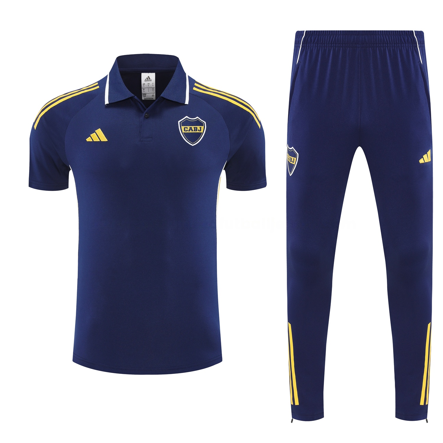 Boca Juniors 25-26 POLO Short-Sleeve Training Set - Dark Blue Top & Shorts - UnitedFutballJersey