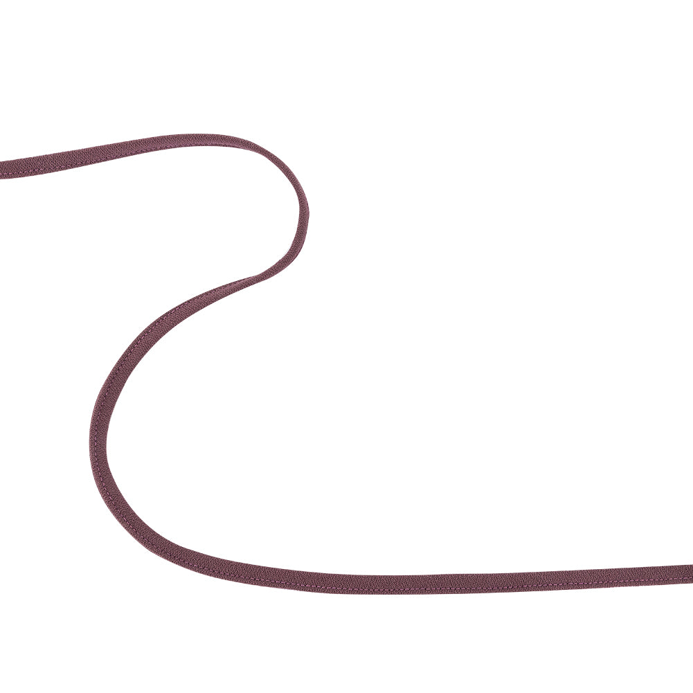 Plum Wine Creped Bias Cut Spaghetti Cord - 0.25