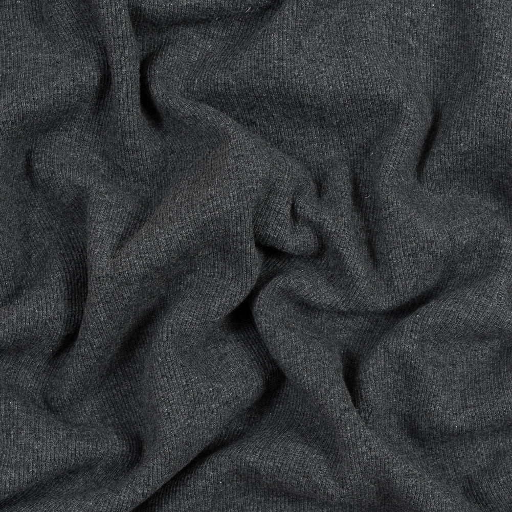 Heathered Charcoal Tubular Cotton Rib Knit - Joann Fabrics