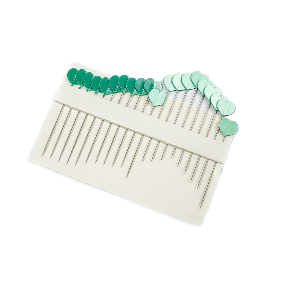 Clover Green Heart Shaped Pins - 20 Count - Joann Fabrics