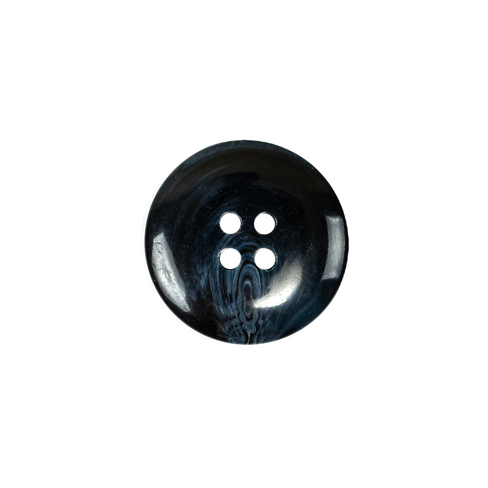 Dark Blue Swirls Plastic 4-Hole Dish Button - 28L/18mm - Joann Fabrics