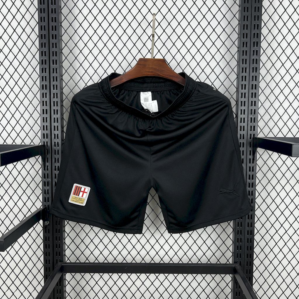 2024/2025 AC Milan 125th Black Goalkeeper Shorts 1:1 Thai Quality