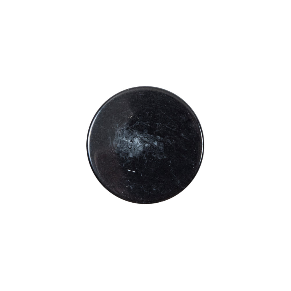 Italian Black Glossy Plastic Button - 28L/18mm - Joann Fabrics