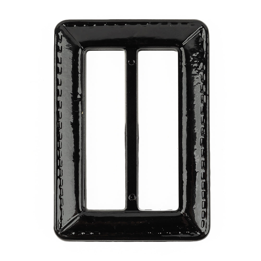 Italian Black Faux Leather Slider - 2.625