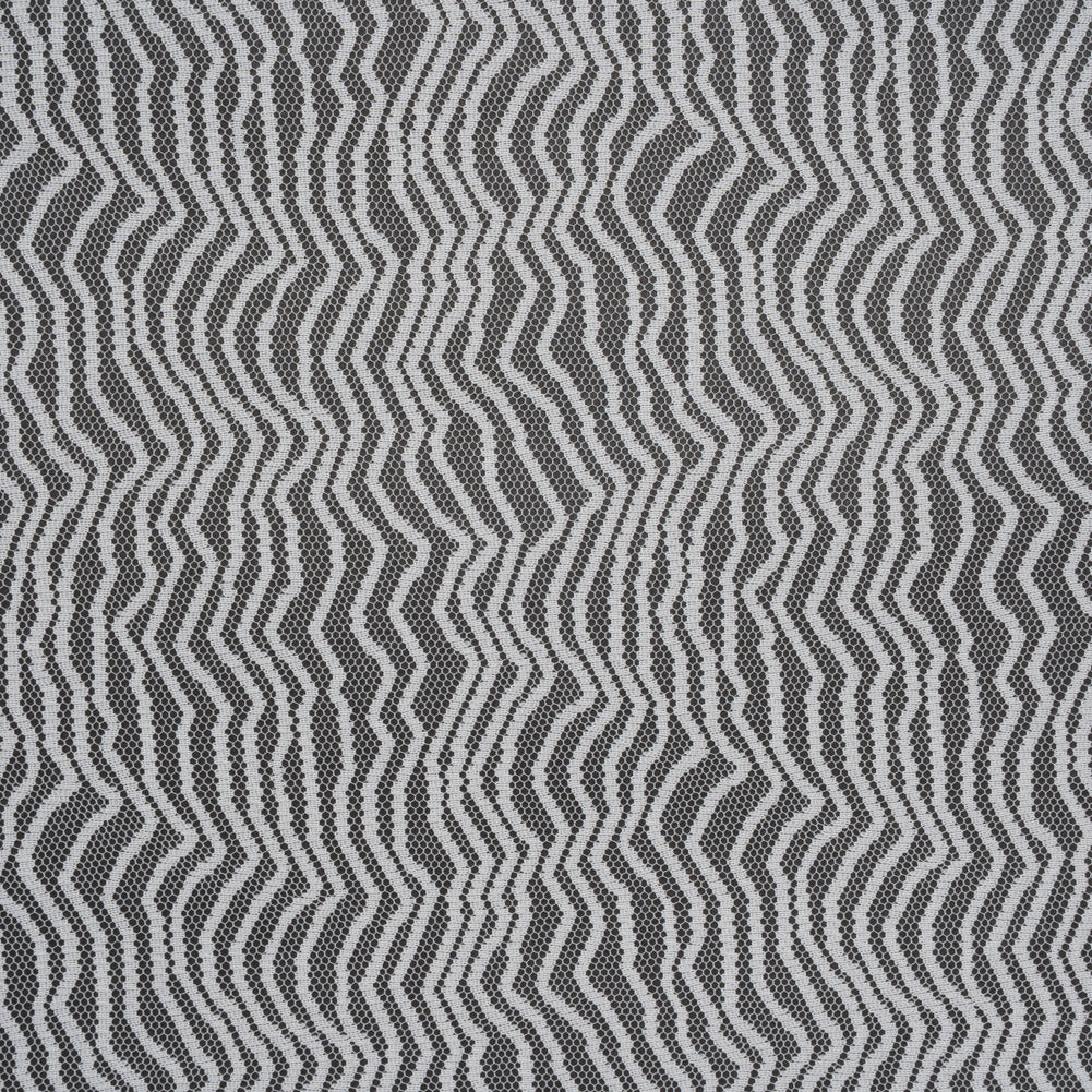 Nylon Raschel Mesh Lace - Ivory Erratic Zig Zags - Joann Fabrics