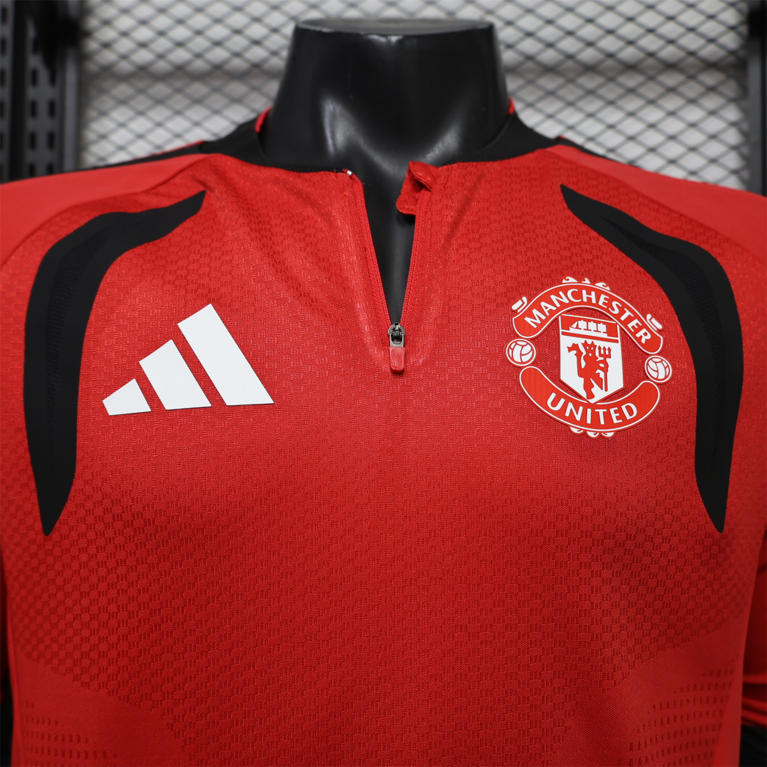 Manchester United 26-27 Red Long Sleeves Training Jersey - Player Version - UnitedFutballJersey