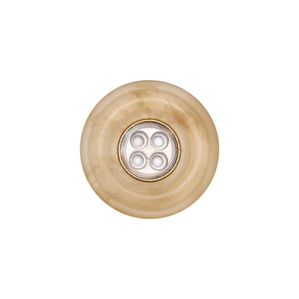 Italian Kelp and Silver Nailshead and Translucent Plastic 4-Hole Button - 32L/20mm - Joann Fabrics