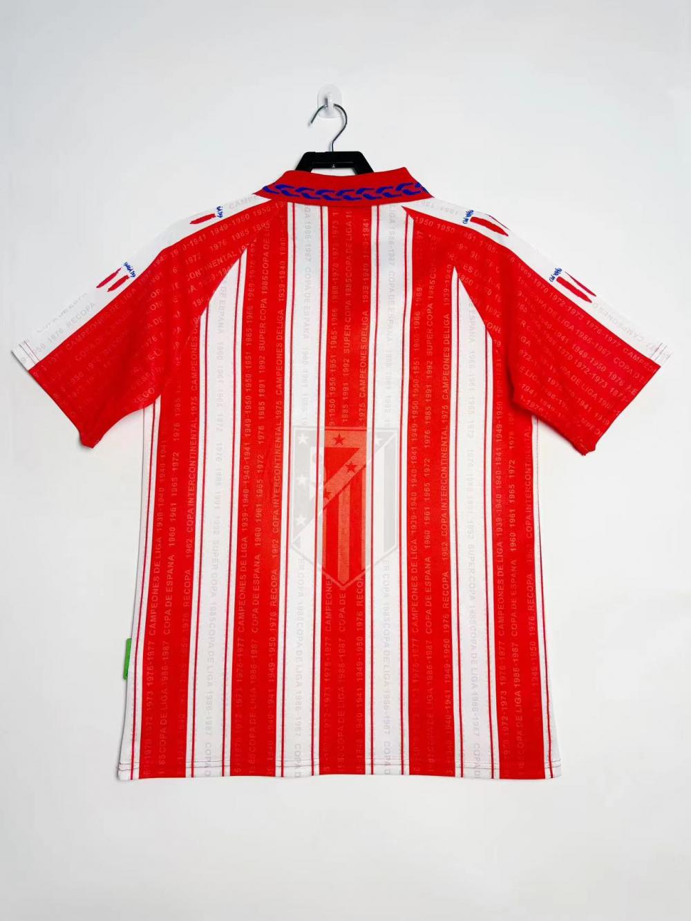 1995/1996 Retro Atletico Madrid Home Soccer Jersey 1:1 Thai Quality