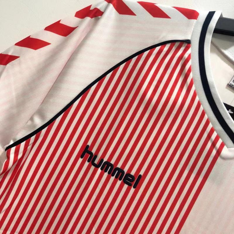1986 Retro Denmark National Team Away Football Shirt 1:1 Thai Quality