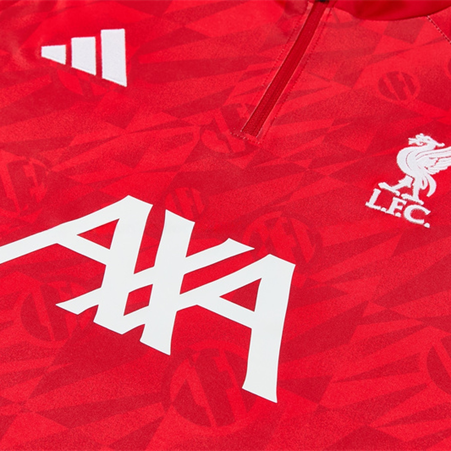 Liver.pool 26-27 Graphic Print Long Sleeve Training Set - Red Top & Black Pants - UnitedFutballJersey