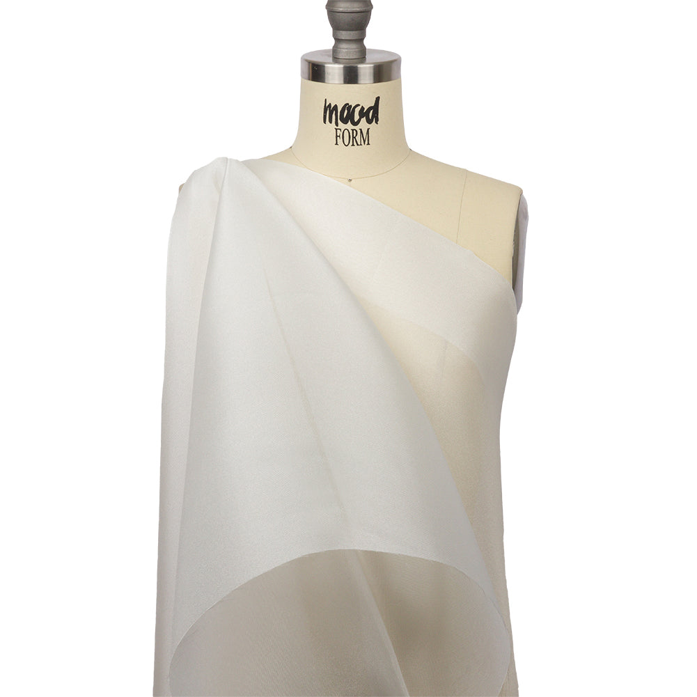 Polyester Twill Organdy - Shimmering Off White - Quinn Collection - Joann Fabrics