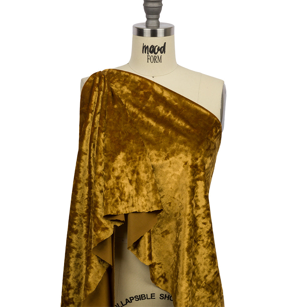 Crushed Velour - Curry Gold - Auguste Collection - Joann Fabrics