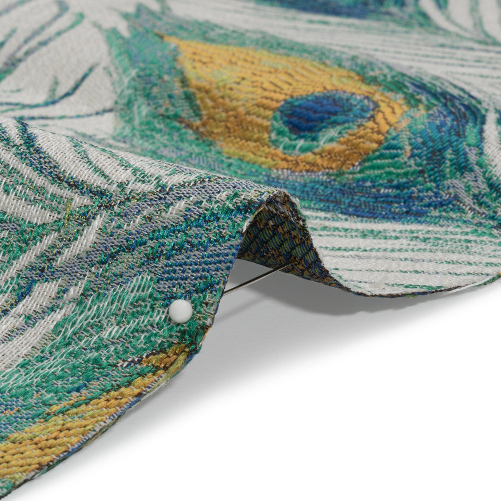 Peacock Green Peacock Feathers Upholstery Jacquard - Joann Fabrics
