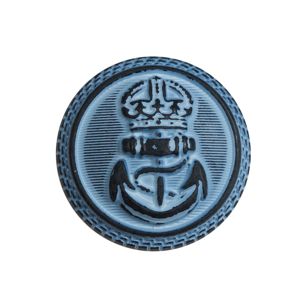 Italian Blue and Navy Anchor Shank Back Button - 40L/25.5mm - Joann Fabrics