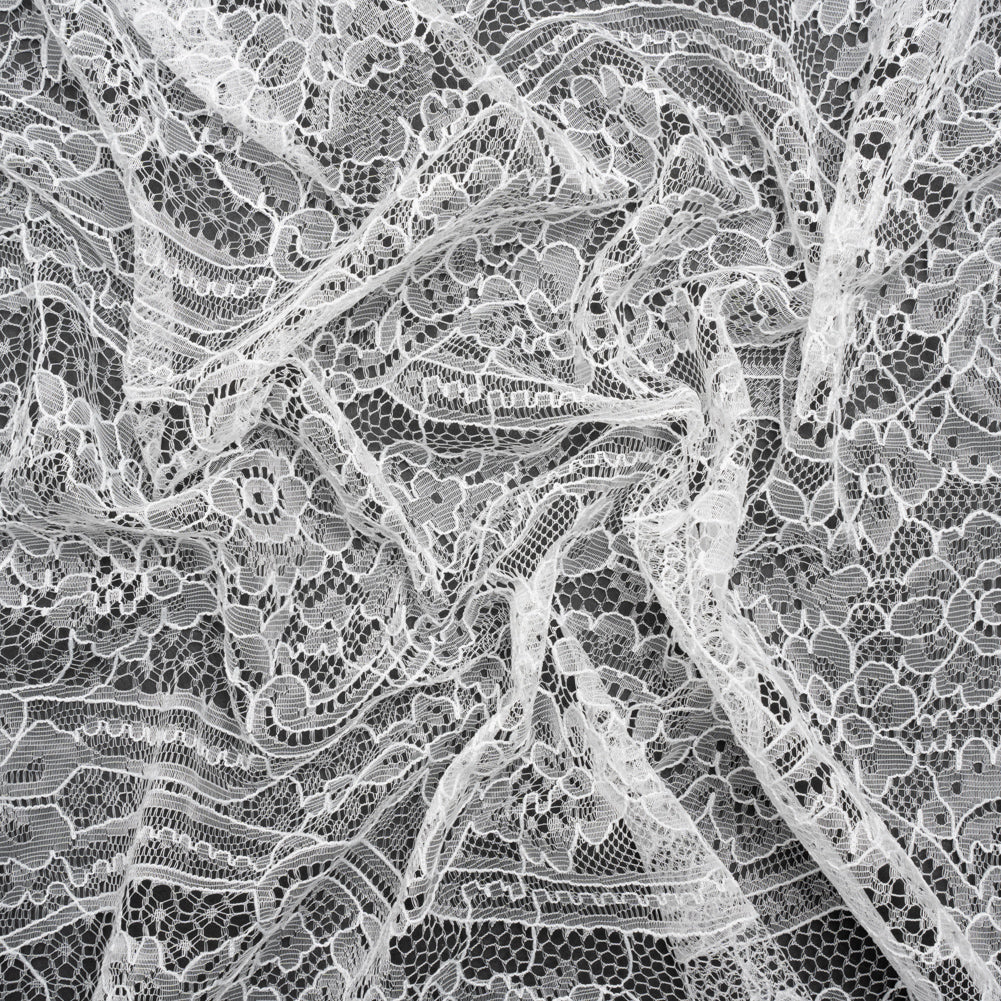 Re-Embroidered Chantilly Lace - White Ornate Floral - Joann Fabrics