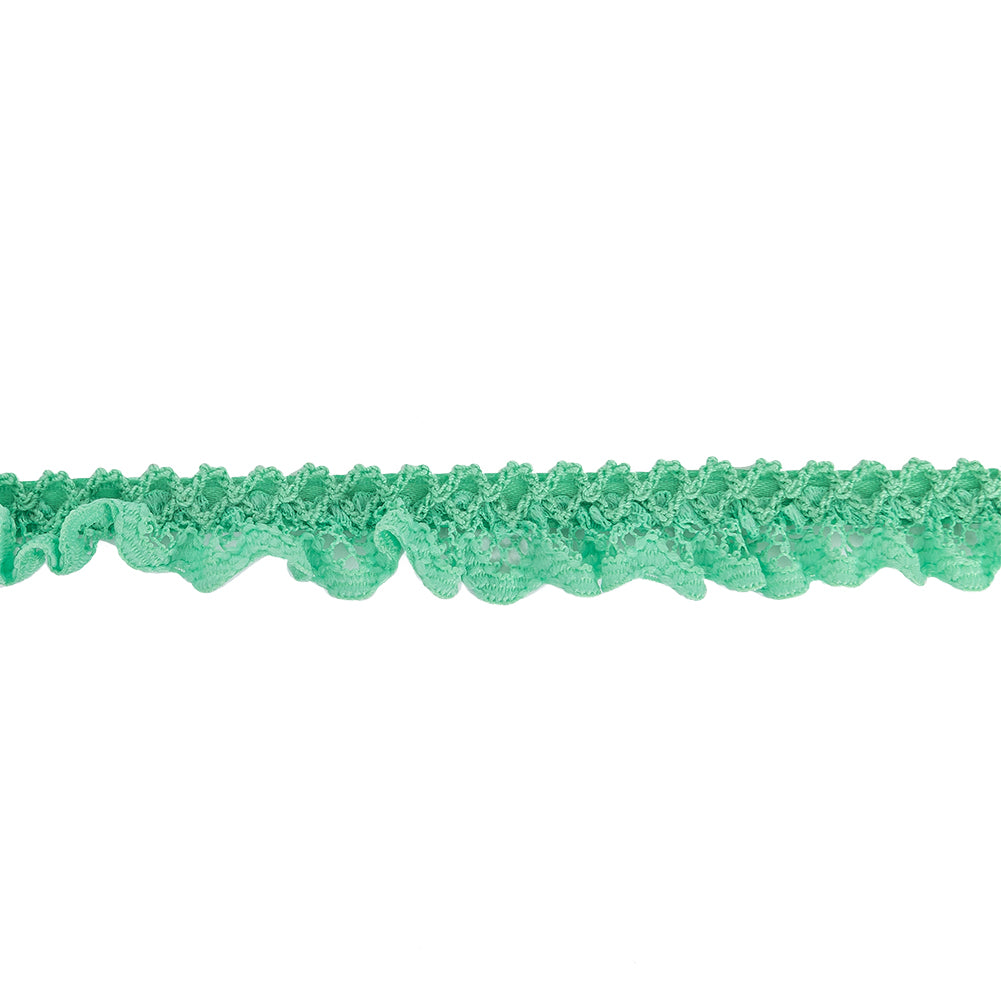 Spearmint Criss Cross Crochet Trimming - 0.625
