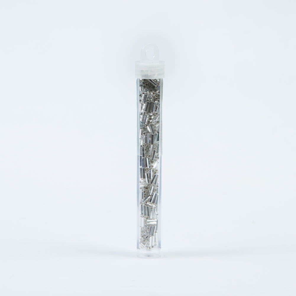 Silver Lined Crystal Czech Bugle Seed Beads - Size 3 - Joann Fabrics