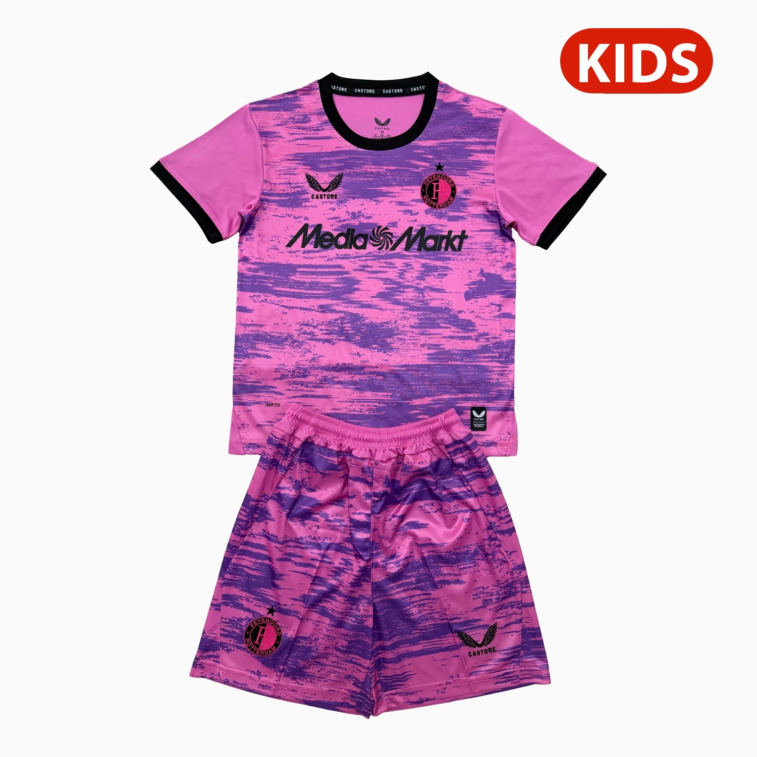 Feyenoord 26-27 Pink Goalkeeper Kids Kit - UnitedFutballJersey