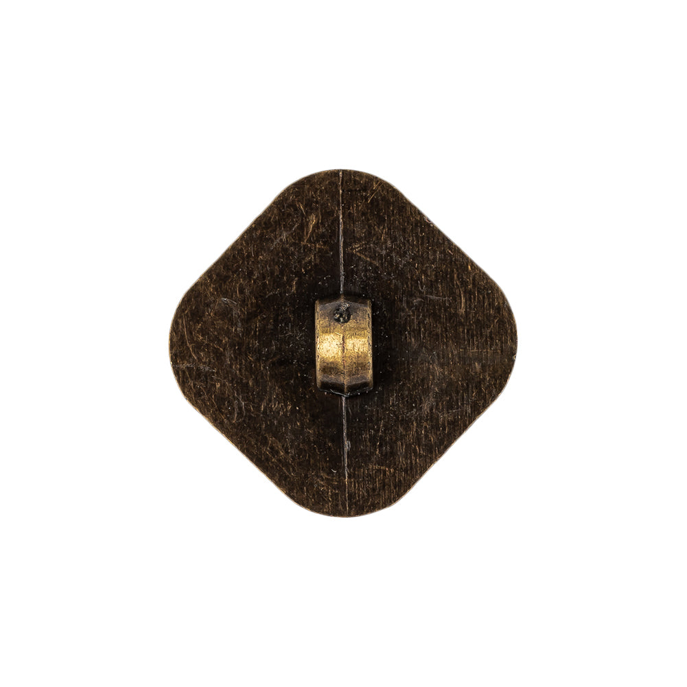 Bronze Geometric Textured Plastic Shank Back Button - 34L/21.5mm - Joann Fabrics