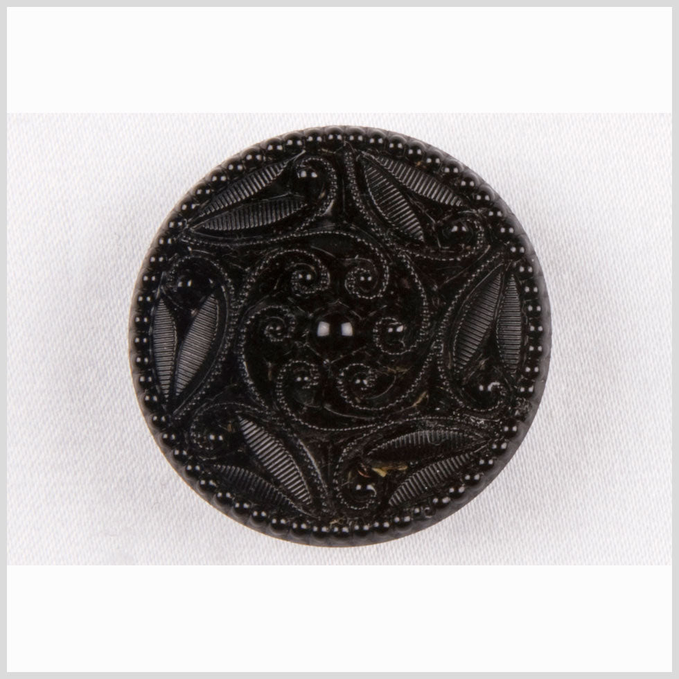 Black Glass Button - 40L/25.5mm - Joann Fabrics