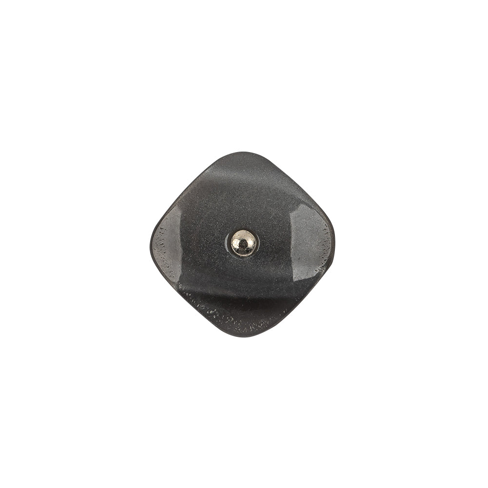 Italian Smoky Beige Haze Plastic and Silver Metal Shank Back Button - 24L/15mm - Joann Fabrics