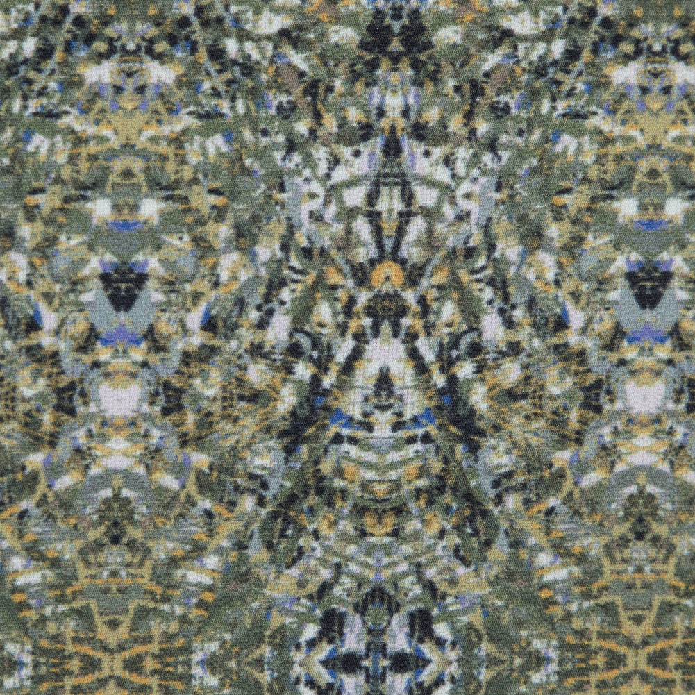 Italian Olivine Kaleidoscopic Digitally Printed Stretch Polyester - Joann Fabrics