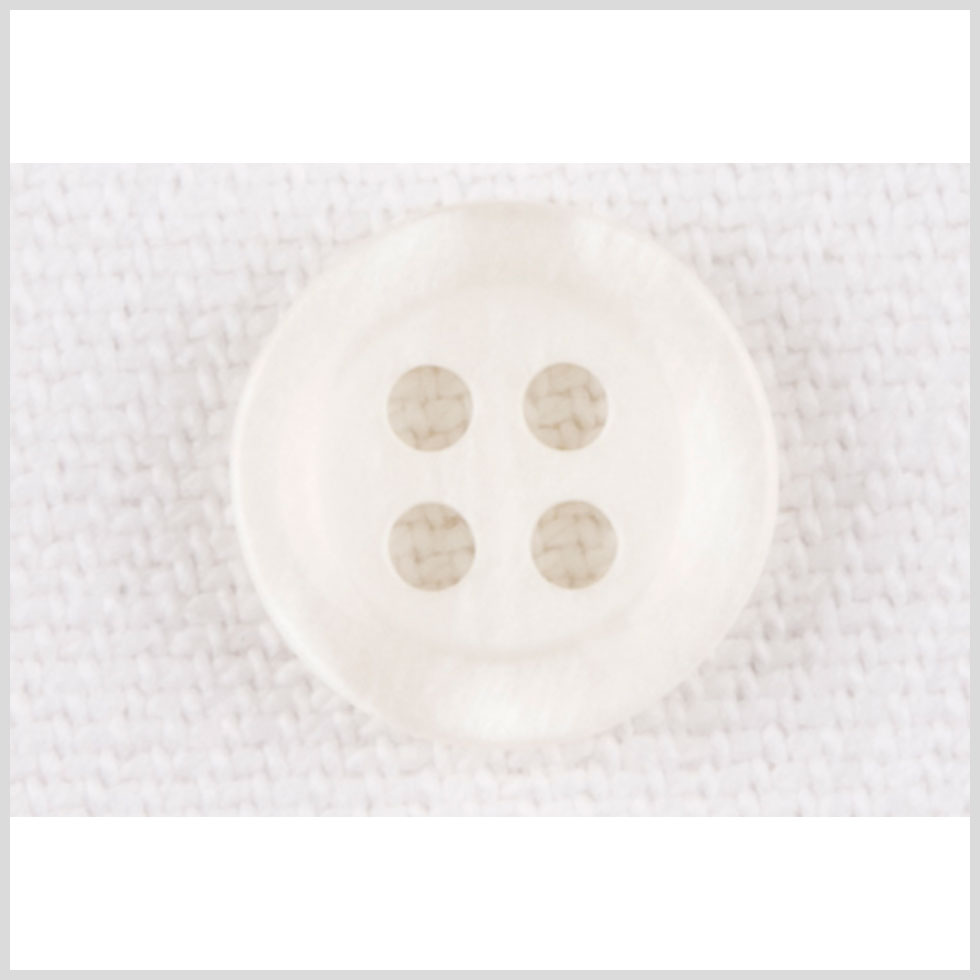 Plastic 4-Hole Button - 18L/11.5mm - Ivory Wide Rim - Joann Fabrics
