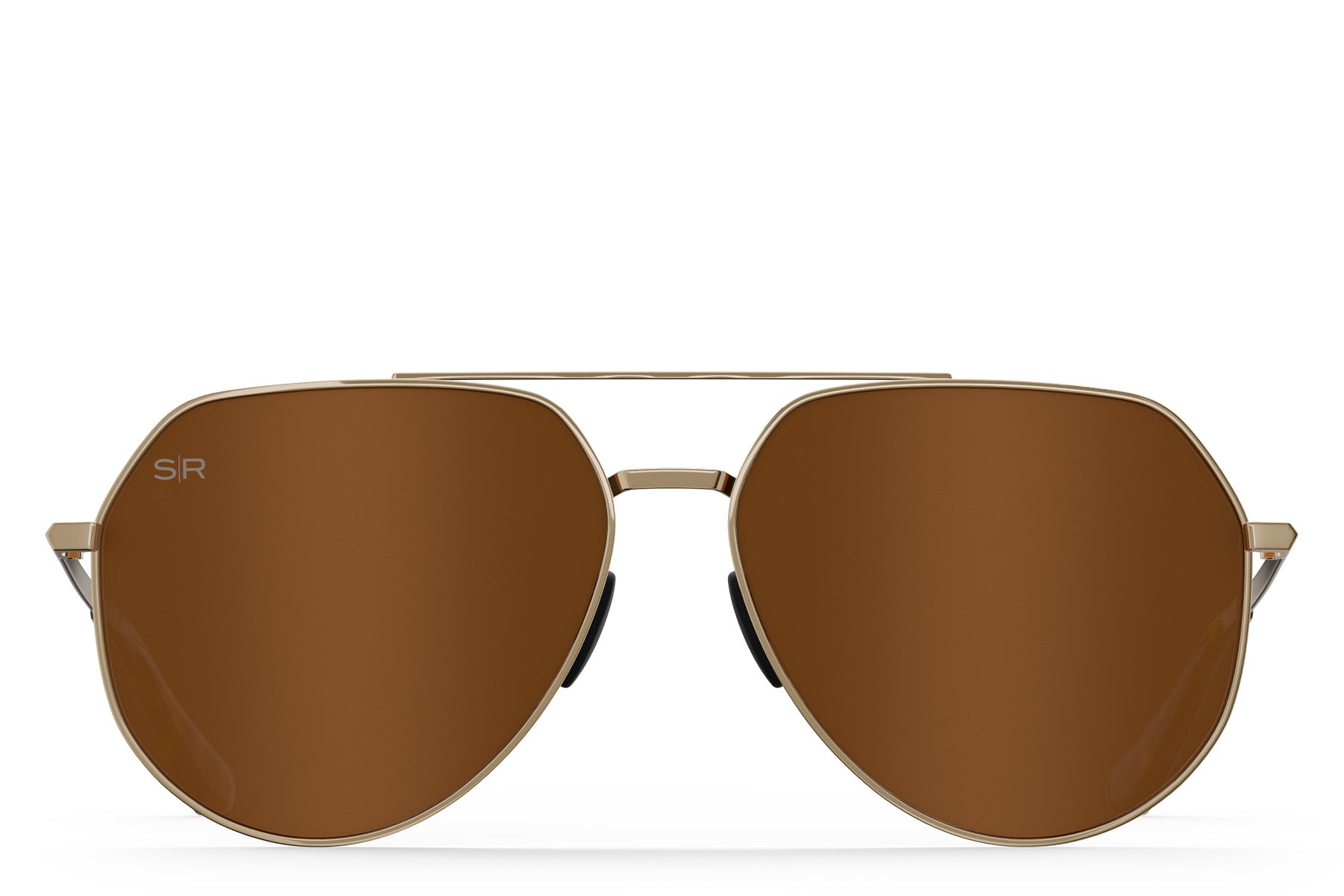 Tangle Free Aviator Hex – Amber Gold Polarized