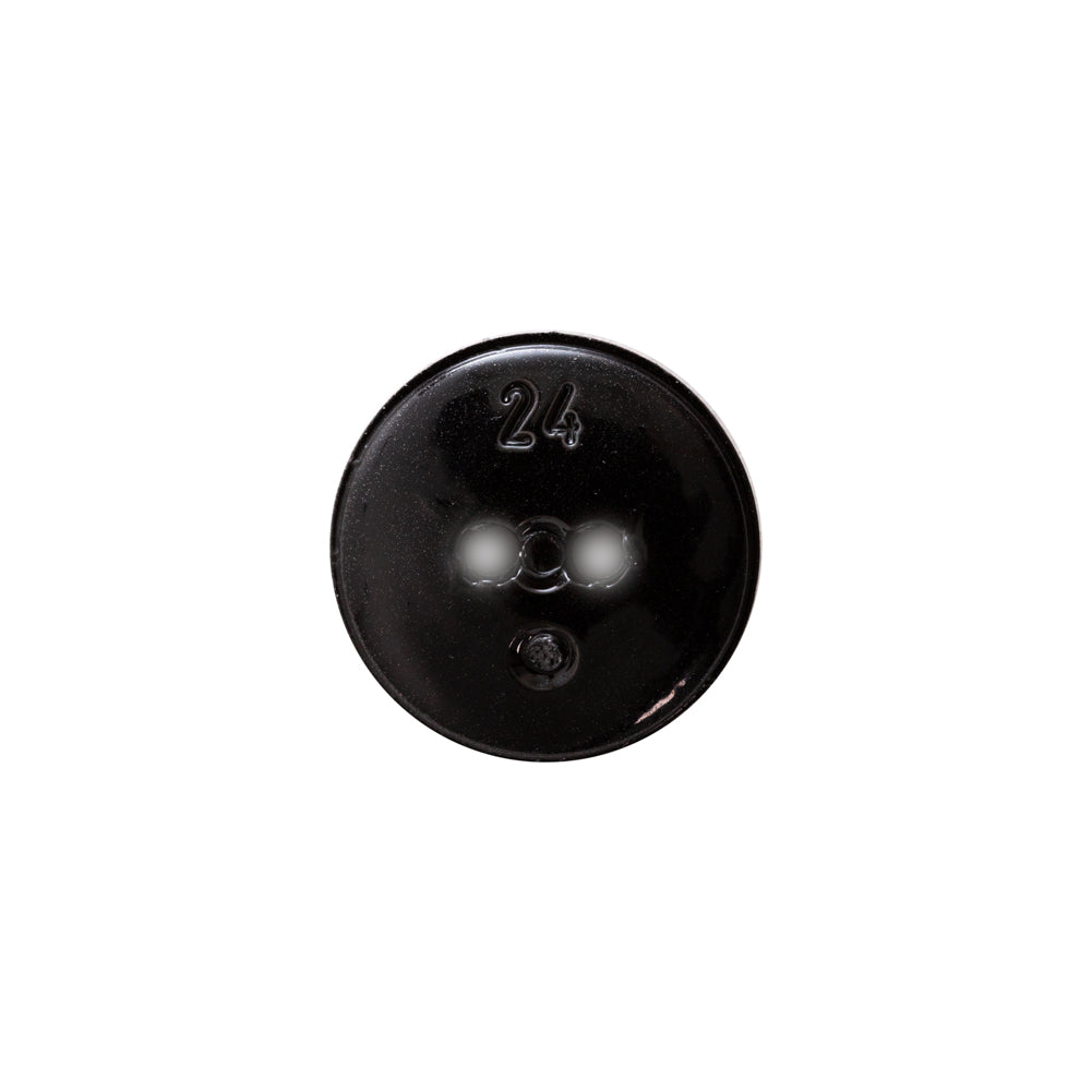 Italian Black Gravel 2-Hole Button - 24L/15mm - Joann Fabrics