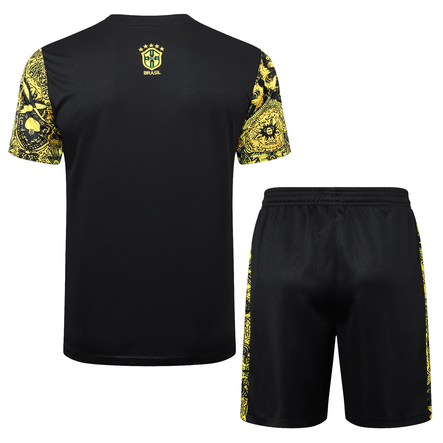 Brazil Jesus Yellow & Black Graphic Training Set