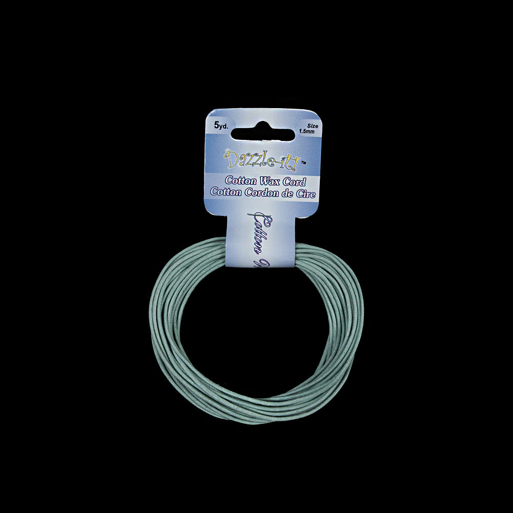 Dazzle-It Sea Green Cotton Wax Cord - 1.5mm - Joann Fabrics