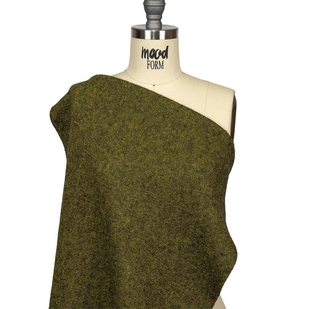 Boiled Wool Coating Fabric - Chartreuse Marbled - Ketil Collection - Joann Fabrics