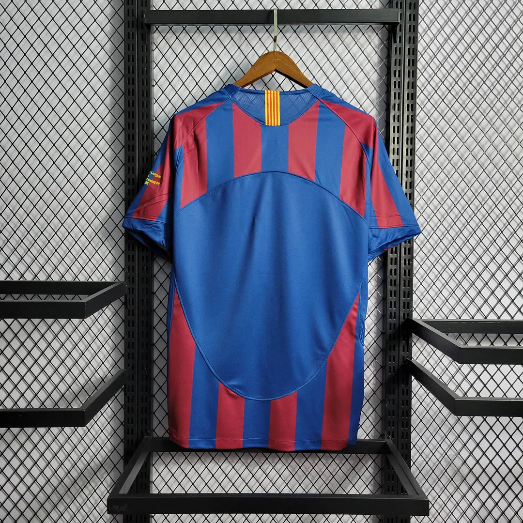 2005/2006 Retro Barcelona Home UEFA Champions League Jersey