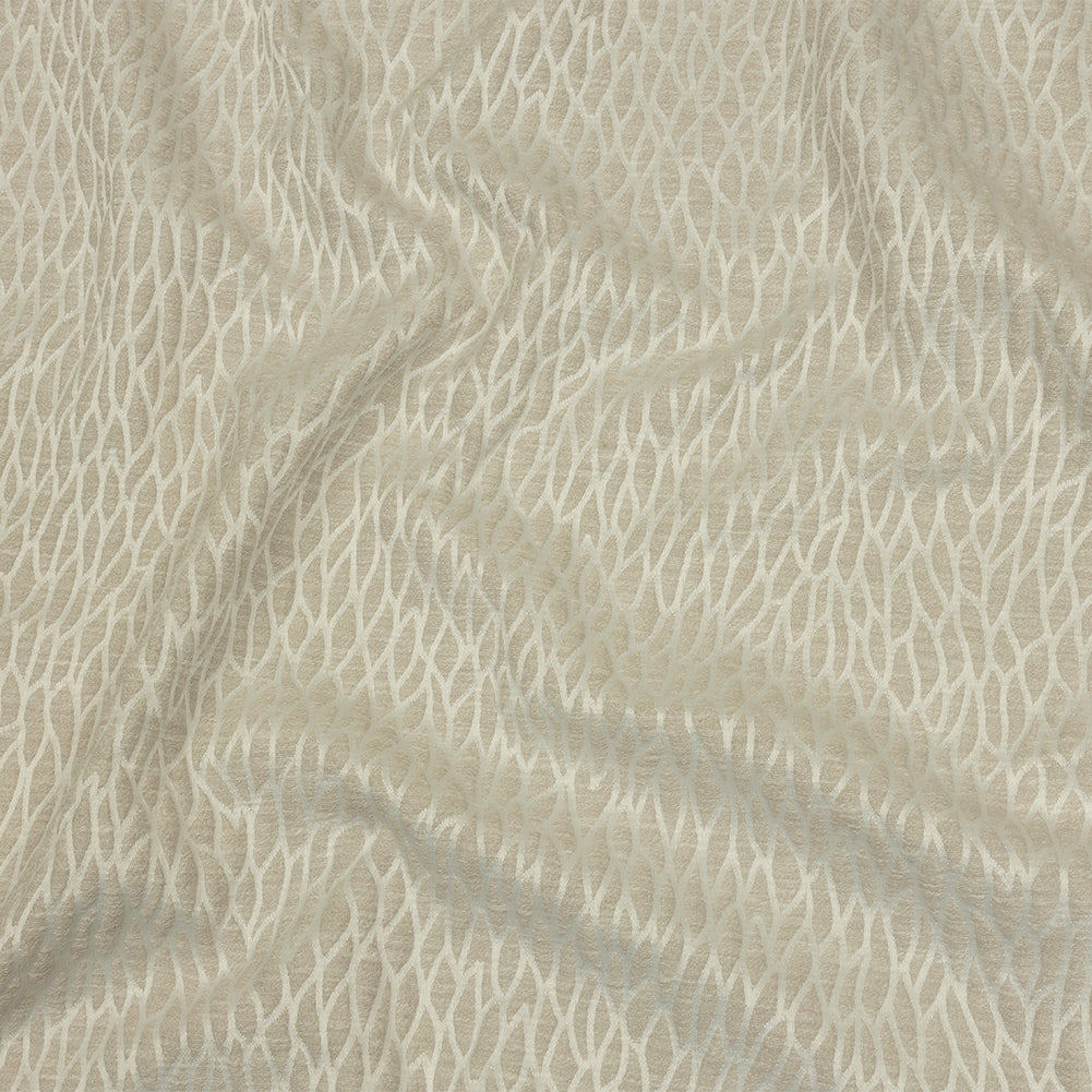 Recycled Polyester Drapery Jacquard - Ivory Stepping Stones - British Imported - Joann Fabrics