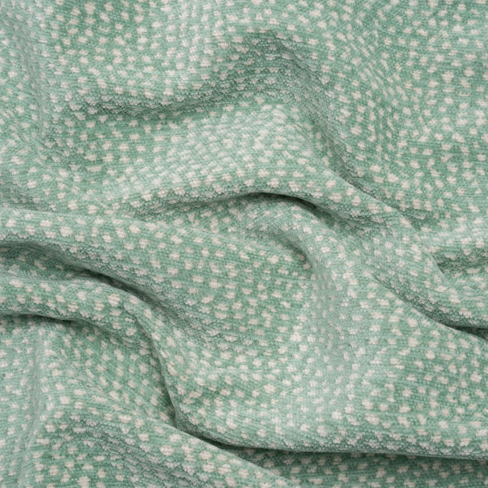 Upholstery Chenille - Aqua Spotted - Remus Collection - Joann Fabrics