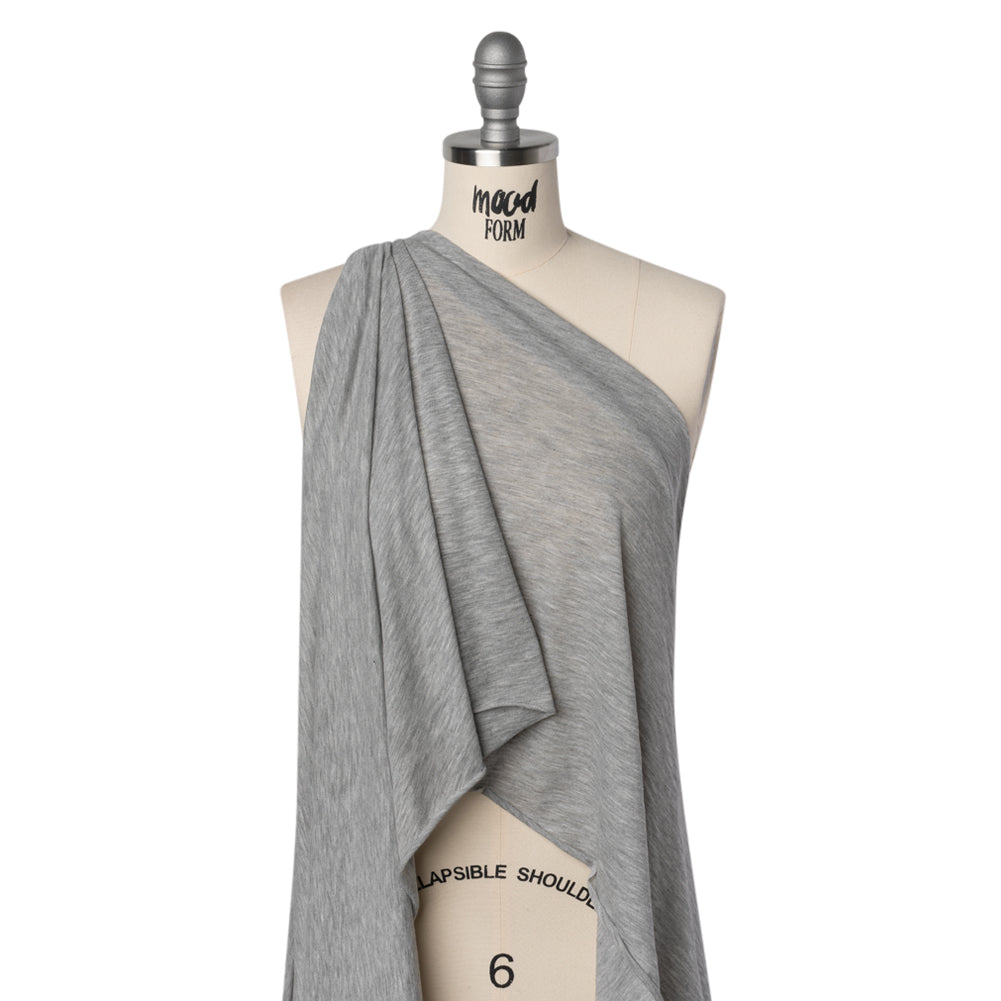 Lightweight Modal, Polyester and Cotton Jersey - Heathered Gray - Deadstock - Joann Fabrics