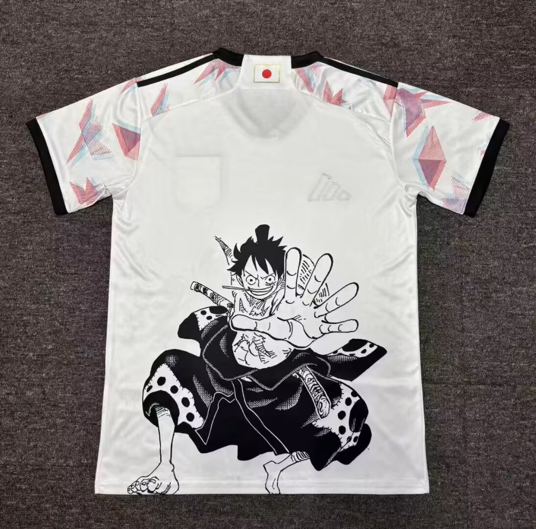 2024/2025 One Piece Japan One Piece Taro White Football Jersey 1:1 Thai Quality