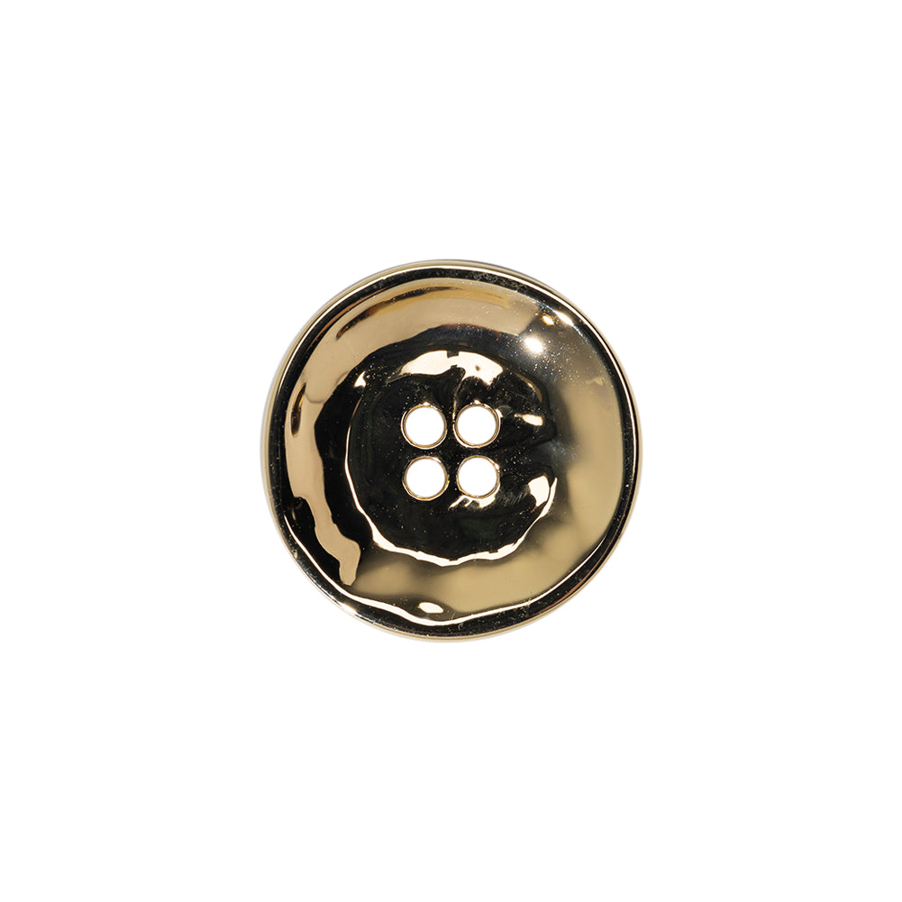 Organic Textured Metal Four-Hole Button - 27L/17mm - Gold - Joann Fabrics