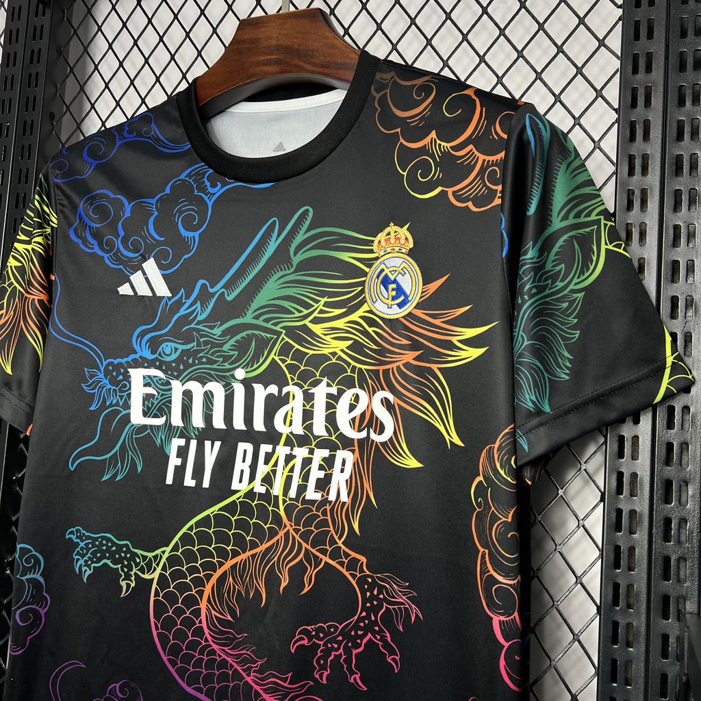 2024/2025 Real Madrid Black Cailong Special Edition Jersey 1:1 Thai Quality
