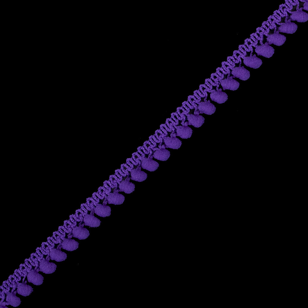 European Purple Single Row Mini Pom Pom Trim - Joann Fabrics