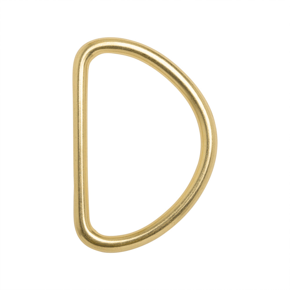 Polished Gold Metal D-Ring - 1.375