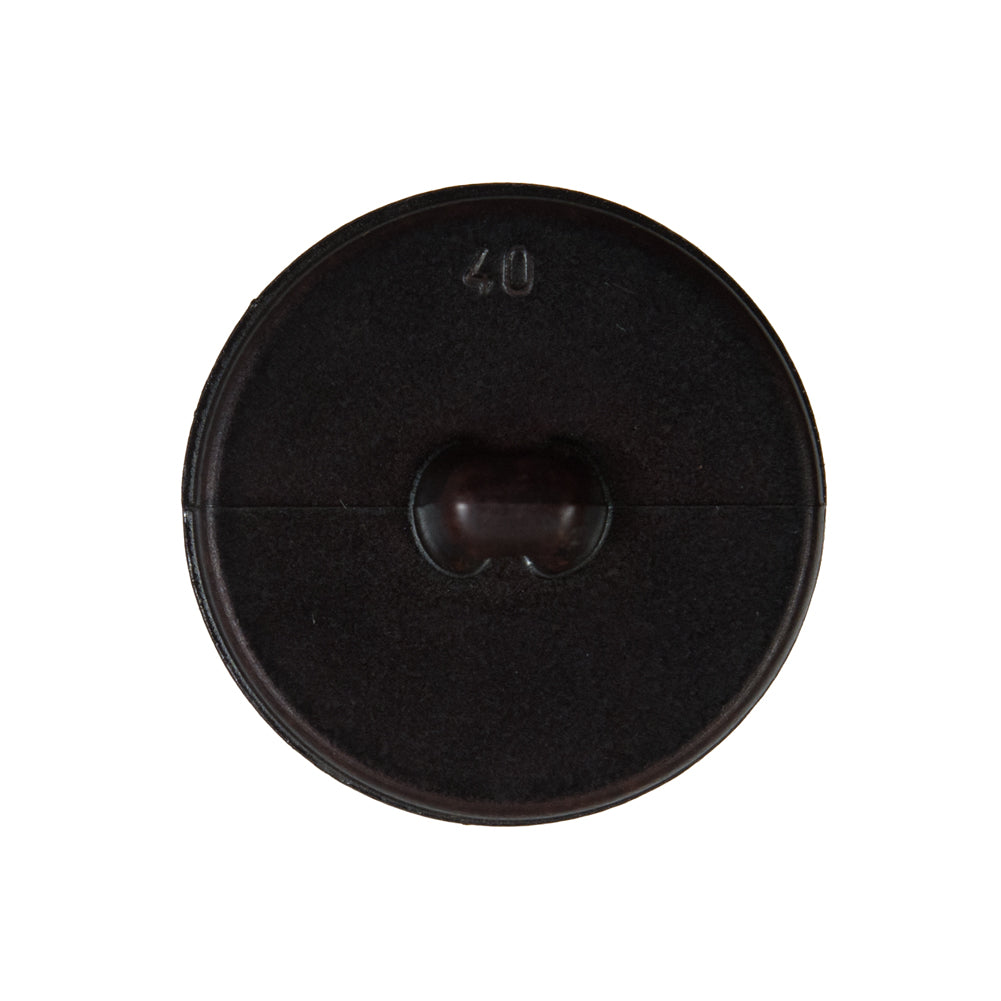 Brown Plastic Button with Emblem - 40L/25.5mm - Joann Fabrics