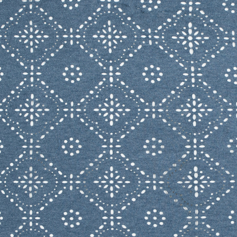 Italian Aviaition Blue Laser-Cut Jersey - Joann Fabrics
